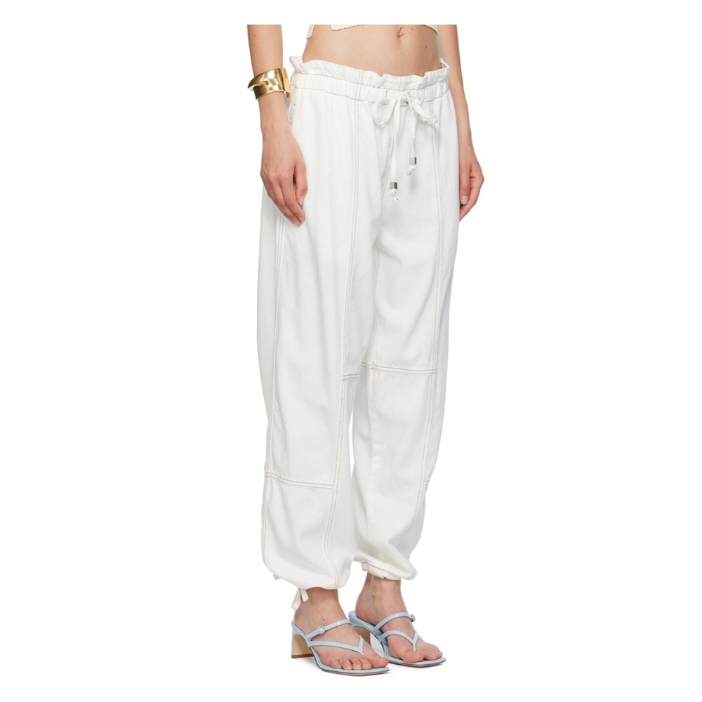 Rag & Bone White Ultra Featherweight Jordan Cargo Barrel Pants Jeans Medium